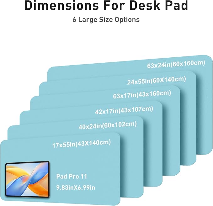 Aothia Faux Leather Desk Mat - Image 5