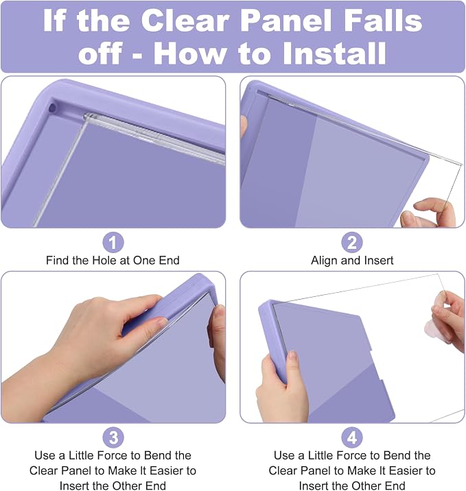 Meiikun Clipboard with Storage, Plastic Clip Boards 8.5x11 Folder with Clear - Image 9