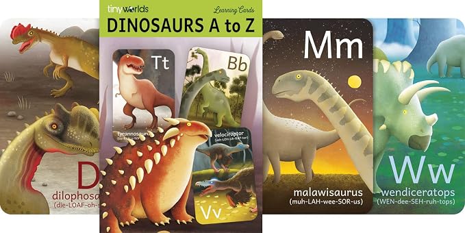 Dinosaur ABC Flash Cards, Alphabet A to Z Dinosaurs flashcards - Image 3