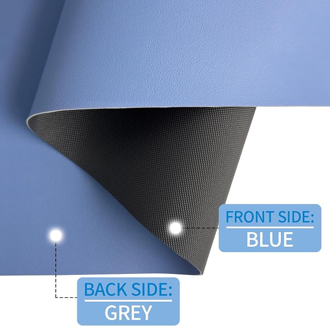 Desk Pad Mat, Leather Desk Mat for Desktop, Waterproof Keyboard Mats for - Image 6