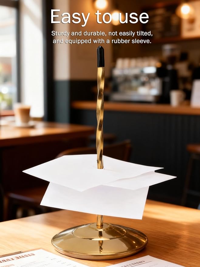 Ticket Spike, Receipt Holder, Non-Slip Receipt Spike, Stainless Steel Ticket - Image 3