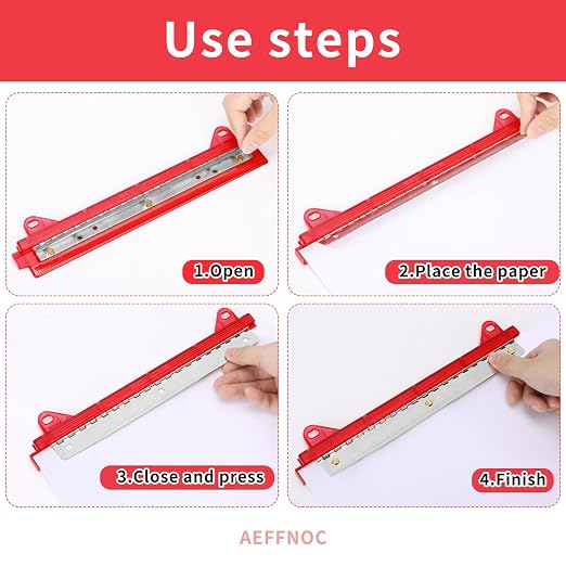 AEFFNOC 3 Hole Punch, Portable 3 Hole Puncher - Image 7