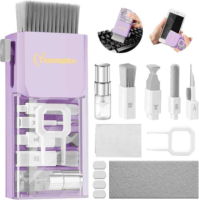 Tassmpitor Laptop Screen Keyboard Cleaner Kit, All in 1 Electronic Cleaning Tool by Tassmpitor