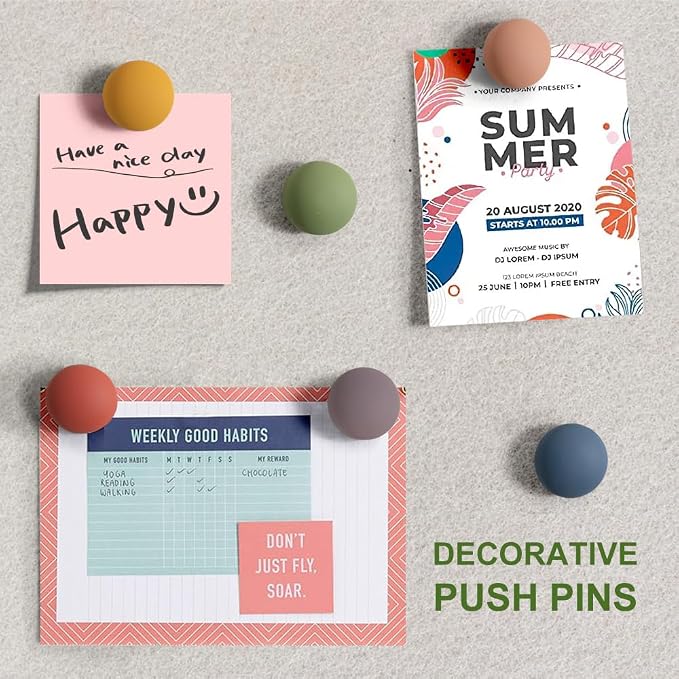 30Pcs Cute Decorative Push Pins, Bulletin Board Tacks, Cork Board Thumbtacks - Image 4