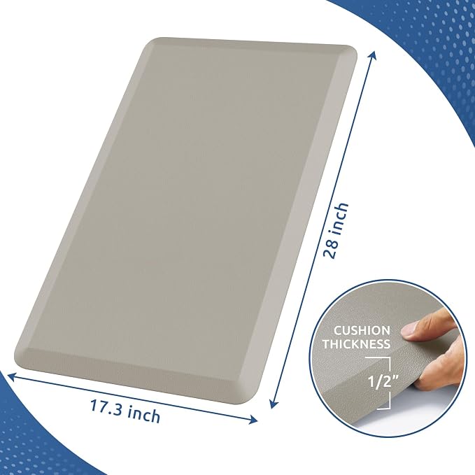 KitchenClouds Kitchen Mat Cushioned Anti Fatigue Rug 17.3"x28" Water Resistant - Image 2