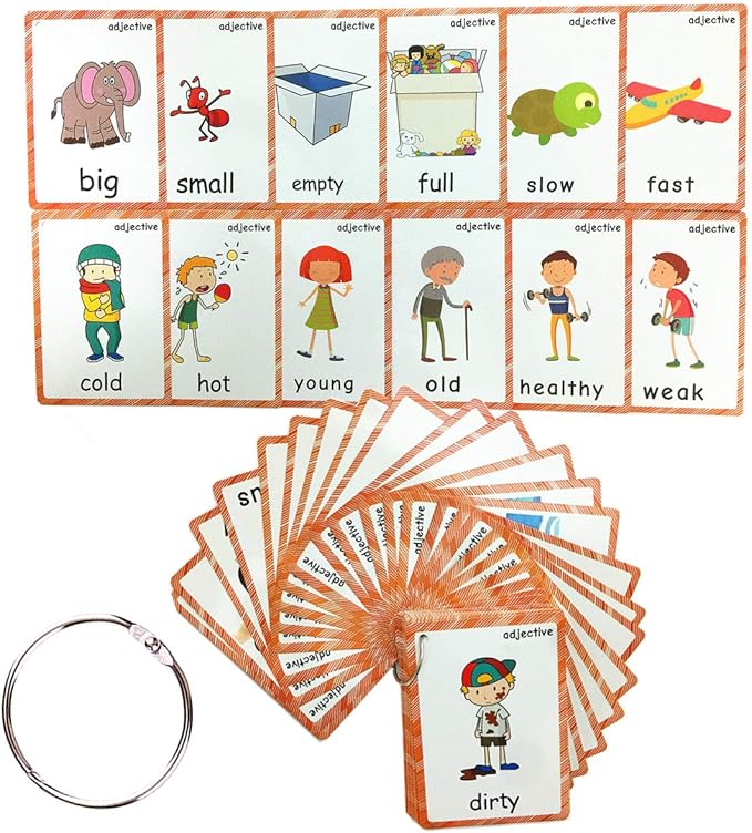 Set of Adjectives&Antonym Flash Cards by SANTSUN