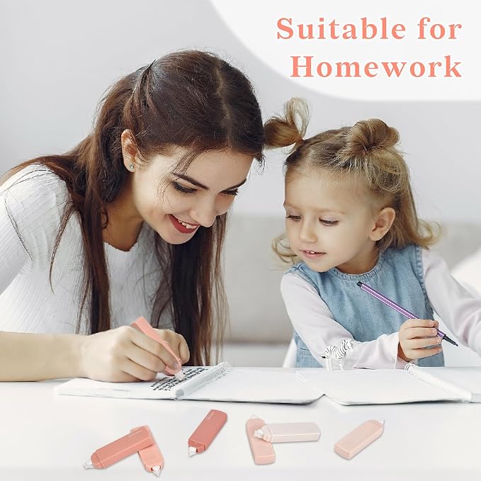 Temiary 6Pcs Mini White Correction Tapes, Quick Dry Smooth Pull Out - Image 8