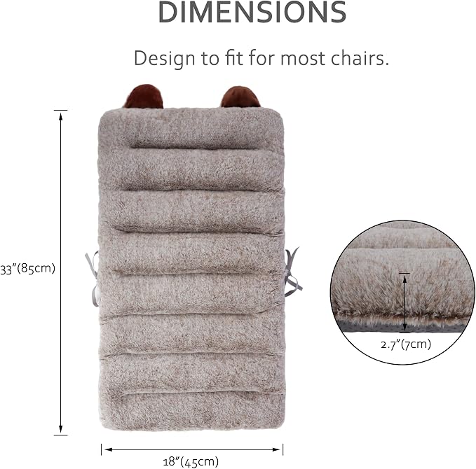 ELFJOY Desk Chair Cushion 85cm Office Chair Cushion Seat Cushion - Image 2