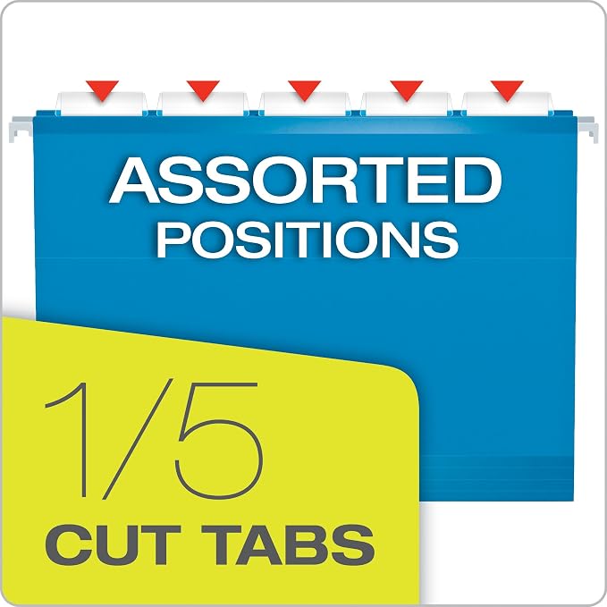 Pendaflex 04152X2 BLU Extra Capacity Reinforced Hanging Folders - Image 5