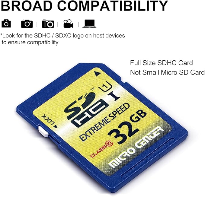 32GB Class 10 SDHC Flash Memory Card Full Size SD Card USH-I U1 Trail Camera - Image 4