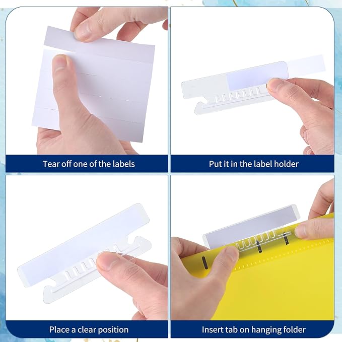 50 Pcs 3 1/2 Inch Hanging File Folder Tabs - Image 4