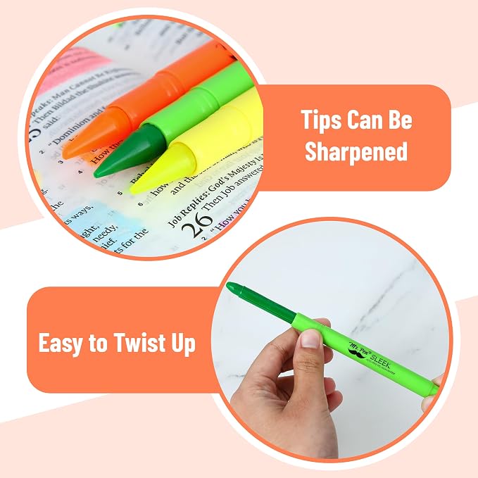 Mr. Pen- No Bleed Gel Highlighters, Vibrant Colors, 20 Pack | Bible - Image 4