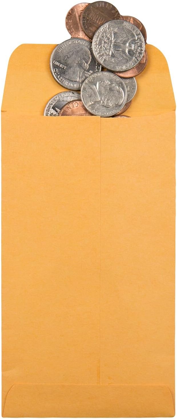 Quality Park #5 1/2 Coin Envelopes, 3 1/8 x 5 1/2, Small Parts, Jewelry & Seed - Image 4