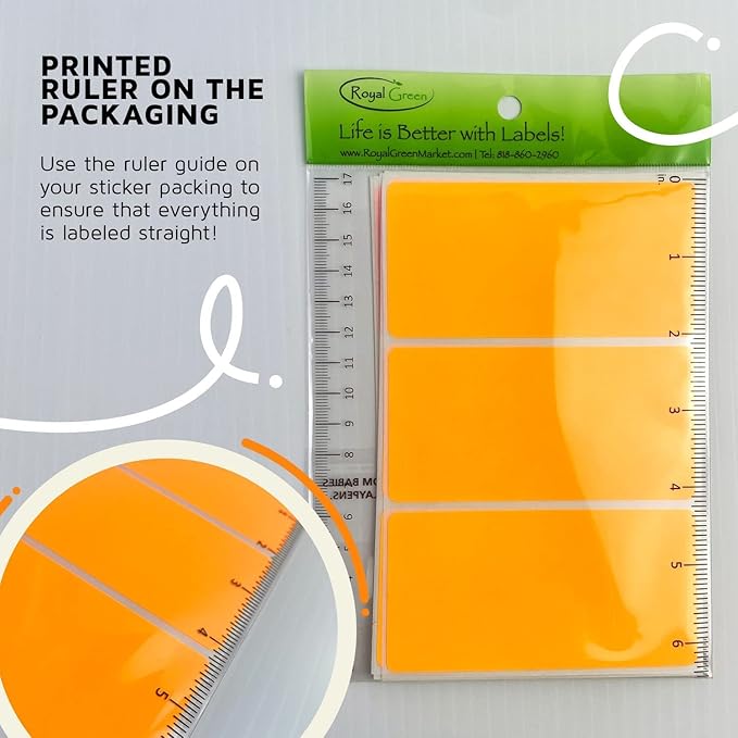 Royal Green Rectangular Stickers Color-Coding Labels - Image 6