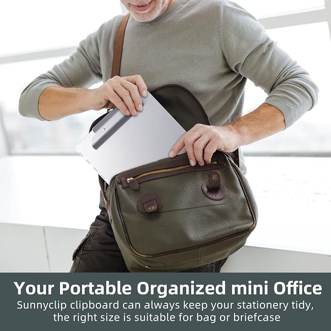 Sunnyclip Metal Clipboard with Storage, Letter Size Form Holder, Side Opening - Image 6