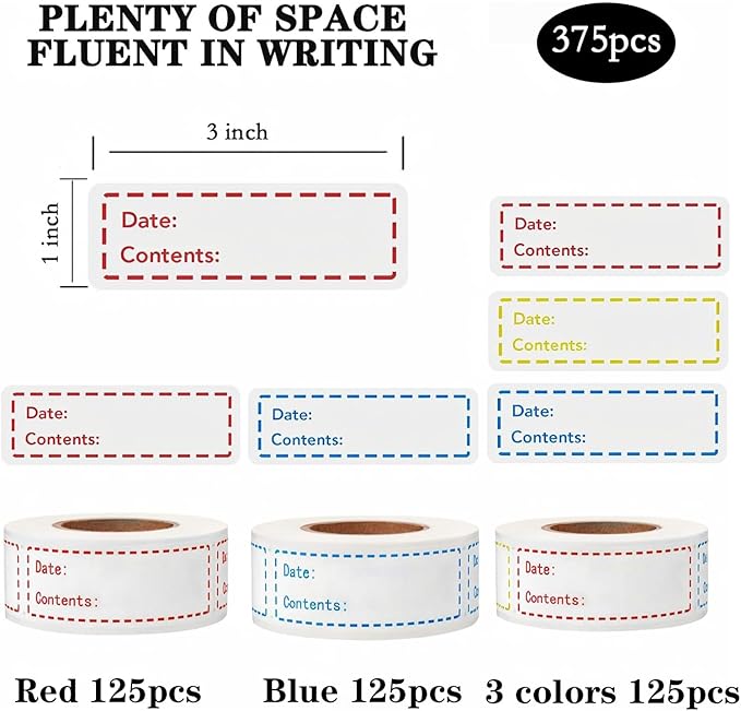 Freezer Labels 375pcs - Image 2