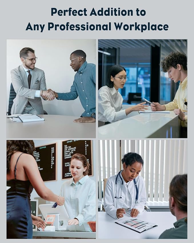 Uniclife Acrylic Business Card Holder for Desk 1 Slot Clear Business Card Display Stand for Men & Women Desktop Business Card Organizer Card Stand for Office Home Exhibition, 60 Card Capacity-DeskLoop Office