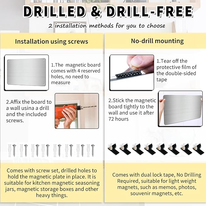 2Pack Magnetic Board 17.5" x 11.4" Magnet Bulletin Board is Suitable - Image 4