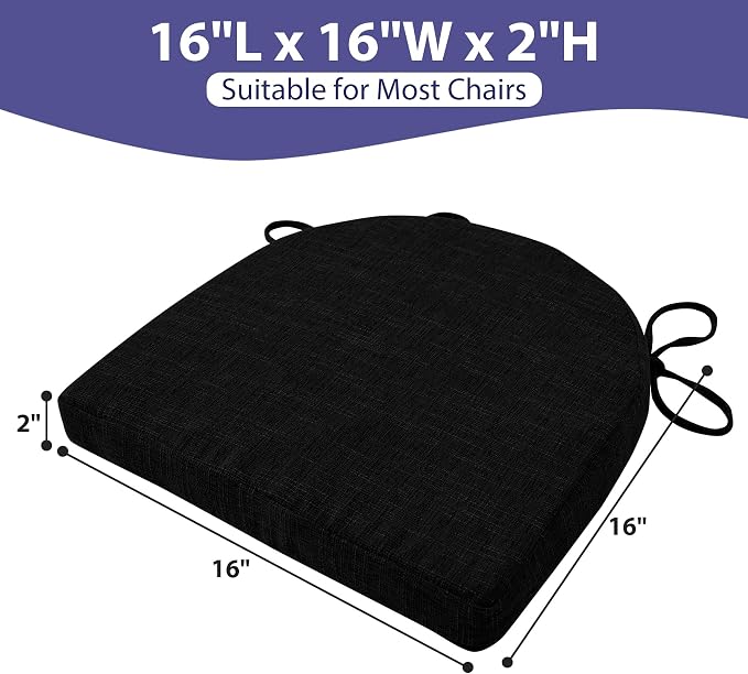 IPYNBAP Chair Cushions for Dining Chairs, Kitchen Chair Cushions, Non Slip - Image 3