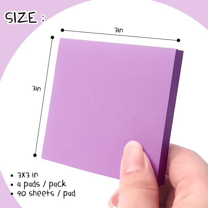Sticky Notes 3x3 Pop Up Self-Stick Notes Pads - Image 2
