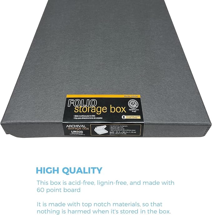 Lineco Folio Storage Box, Clamshell Design - Image 3