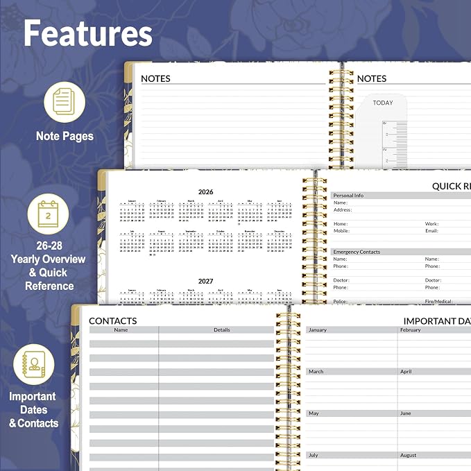 SUNEE 2026-2027 Appointment Book, Quarter-Hourly, Weekly & Monthly - Image 5