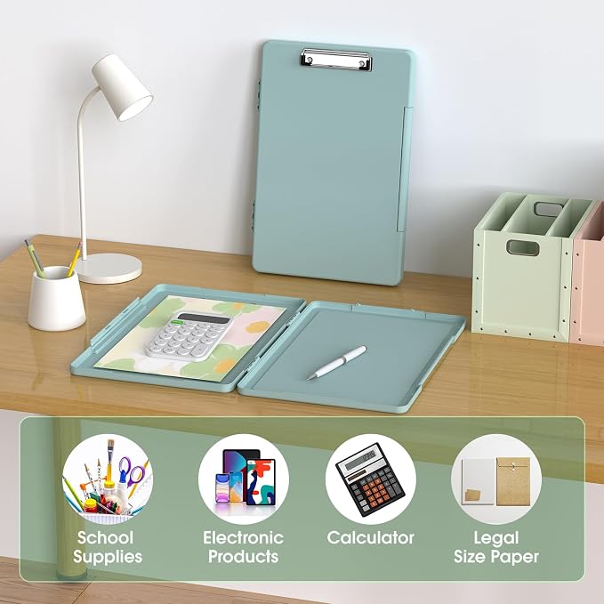 Legal Size Clipboard with Storage, 8.5 x 14 Clip Board, Folio & Side-Opening - Image 6