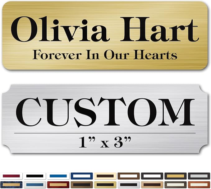Engraved Name Plate, Personalized Name Plaque by MySignCenter