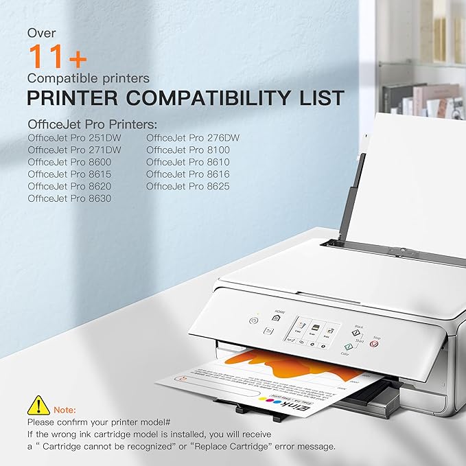 E-Z Ink Compatible Ink Cartridge Replacement for HP 950XL 951XL 950 XL 951 XL for OfficeJet Pro 8610 8600 8615 8620 8625 8100 276dw 251dw (3 Black, 2 Cyan, 2 Magenta, 2 Yellow),9 Combo Pack-DeskLoop Office