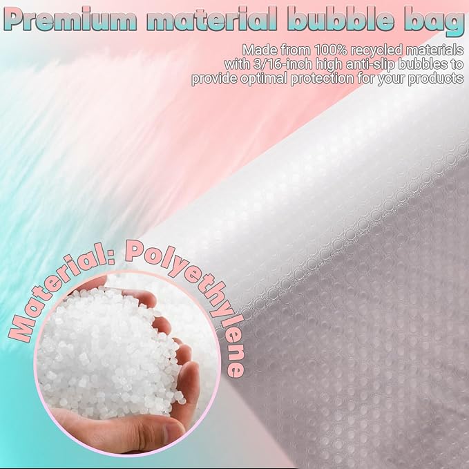 12 in x 30 ft Clear Bubble Cushioning Wrap, 2 Roll Protective Packing Bubble - Image 3