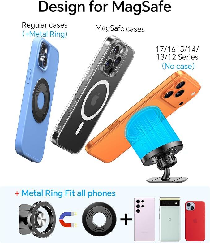 Kaistyle for Magsafe Car Mount【Strong Magnets】Magnetic Phone Holder for Car - Image 7