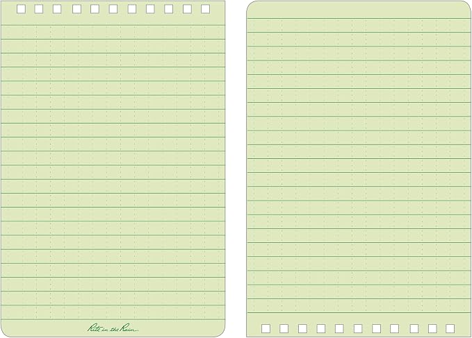 Rite in the Rain Weatherproof Top Spiral Notebook, Universal Pattern, 6 Pack - Image 2