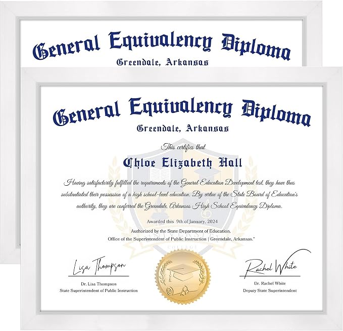 FIXSMITH 8.5x11 Diploma Frame, 2 Pack Certificate Frame by FIXSMITH