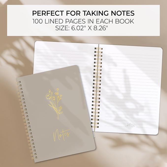 ZICOTO Aesthetic Spiral Notebook Set of 3 - Image 3