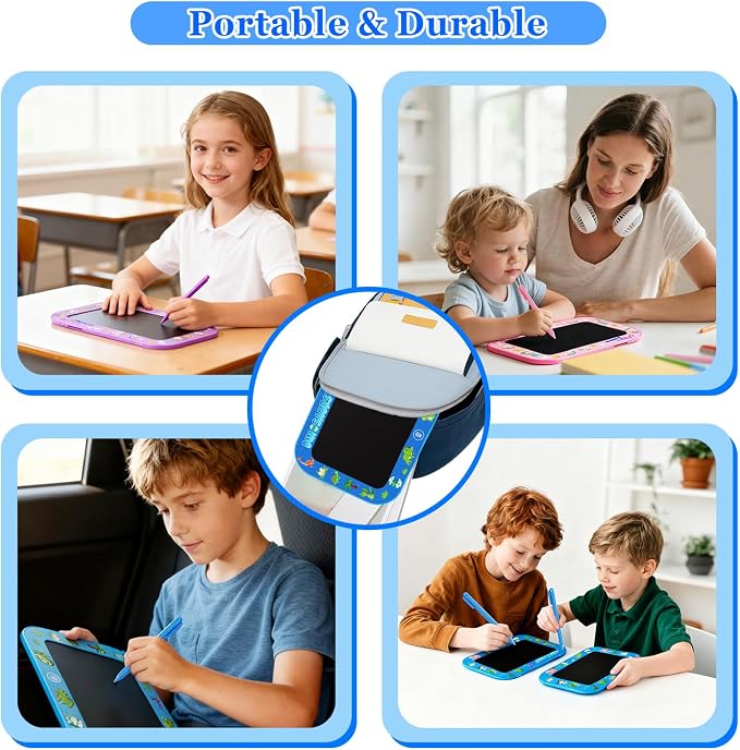 LCD Writing Tablet for Kids, 12Inch Colorful Reusable Erasable Electronic - Image 5