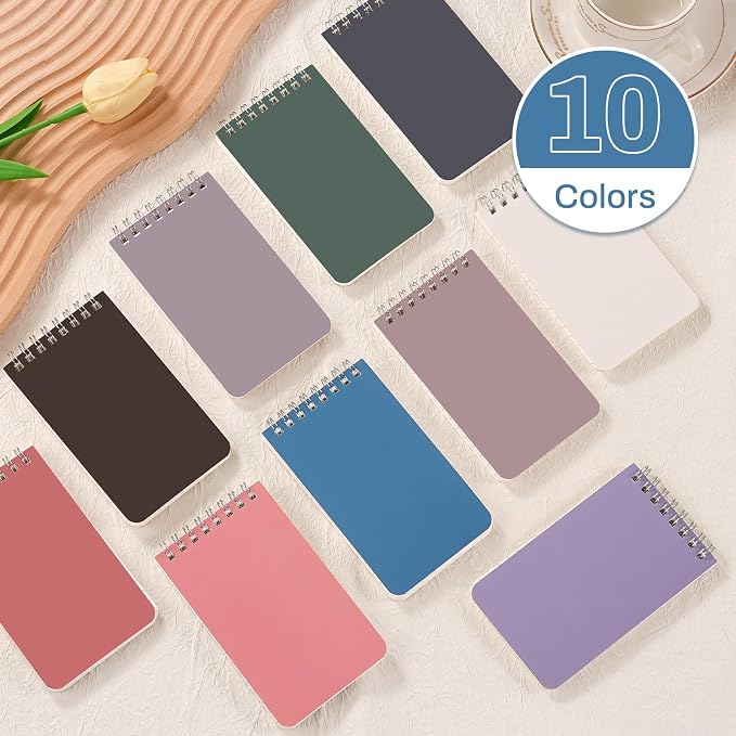Dynta Small Notebooks Bulk 3x5 Inch, 60 Packs Mini Top Bound Spiral Notepad - Image 3