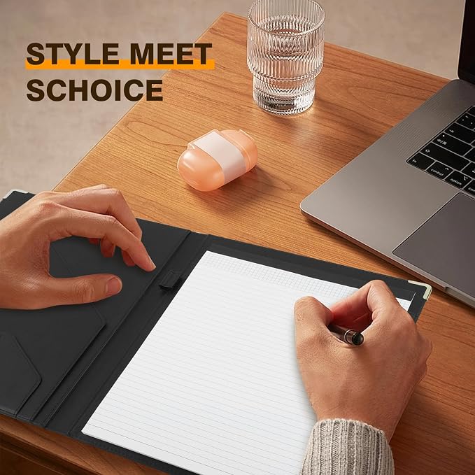 Tiankool Padfolio Portfolio Binder – Thickened Business Folder - Image 5