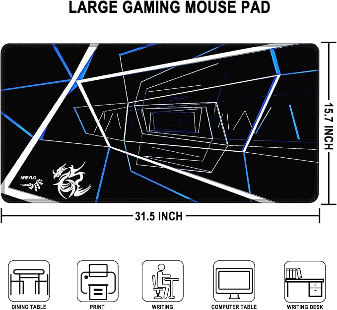 Gaming Mouse Pad Large, Waterproof Extra Large Mousepad - Image 3