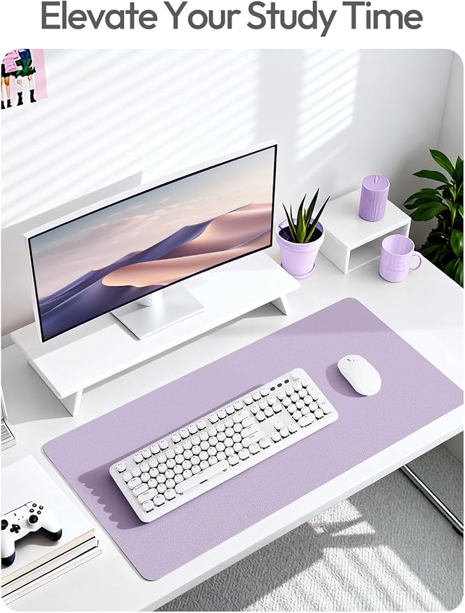 YSAGi Leather Desk Protector, Office Mat, Large Mouse Mat, Non-Slip PU Leather - Image 7
