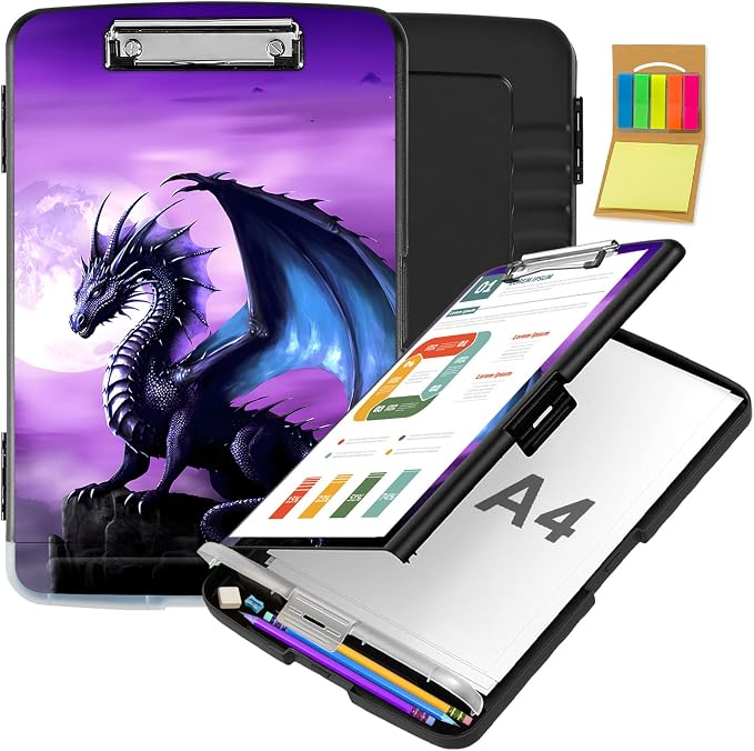 Clipboard with Storage, Office Supplies Nursing Clipboards Folder with Pen by CAPAUNVDA