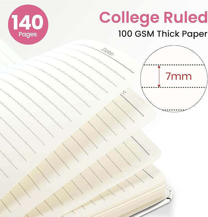ZOTIA Lined Spiral Journal for Women, A5 Pretty Hardcover Notebook for Work - Image 2