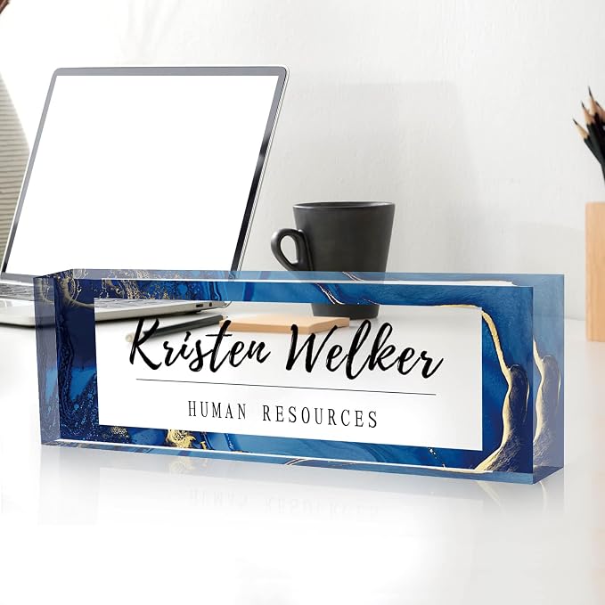 Gowelly Office Desk Name Plate Personalized |Custom Name Plates - Image 2
