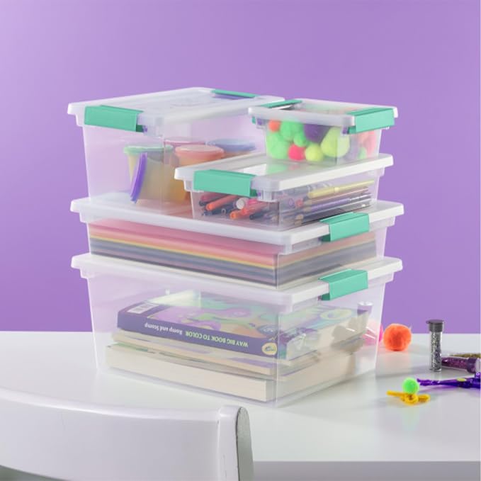 Sterilite Clip Box, Stackable Small Storage Bin - Image 7