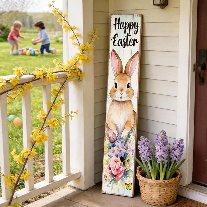 Happy Easter Bunny Welcome Sign - Image 5
