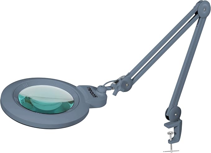 Neatfi XL Bifocal LED Magnifying Lamp, 7-Inch Acrylic Lens, 5D/20D Magnification by Neatfi