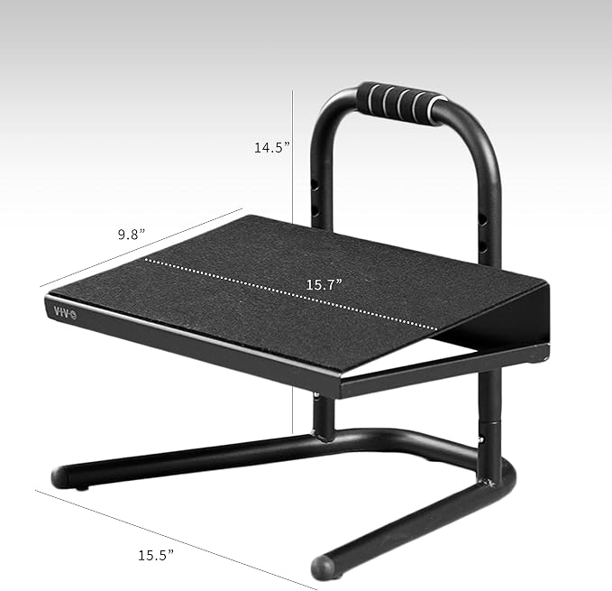 VIVO Ergonomic Height Adjustable Foot Rest Relief Platform, Elevated Stool - Image 3
