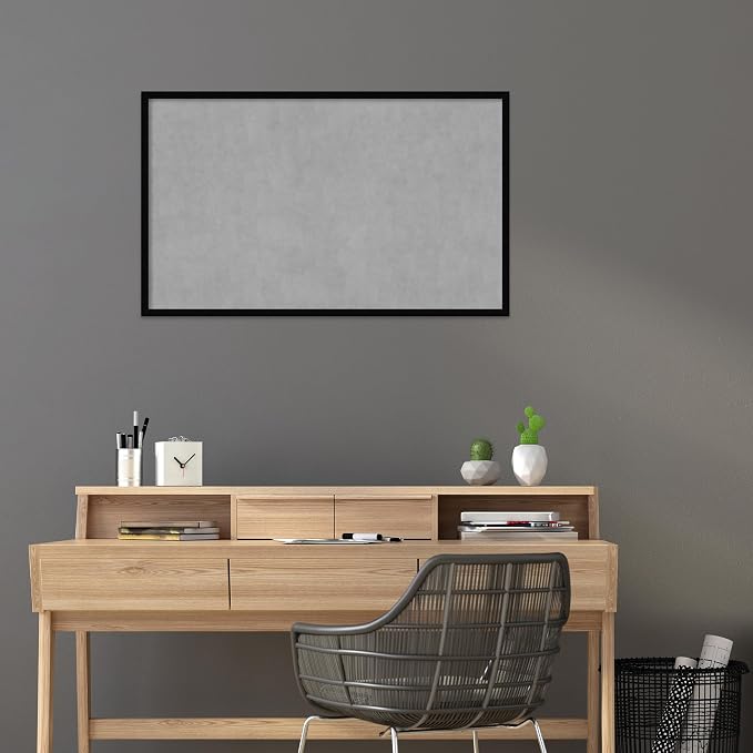 Amanti Art Black Framed Magnetic Board 25x41 Large Vision Board - Image 5