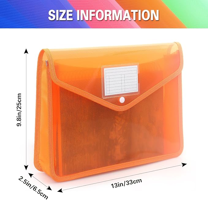 Plastic Expanding File Folder, Transparent envelopes - Image 2