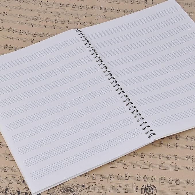 Blank Sheet Music Composition Notebooks 100 Pages Stave Notebook, Musical - Image 6