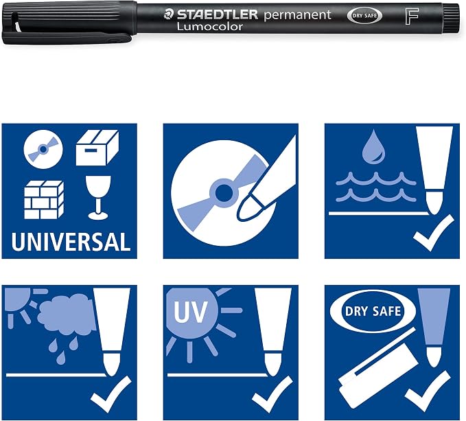 Fiber Tip Pen, Fine Point, 10 pieces - Image 5